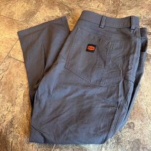NWOT Workwear Utility Canvas Stretch Brunt Torra Work Pant Mens 44x30 Grey